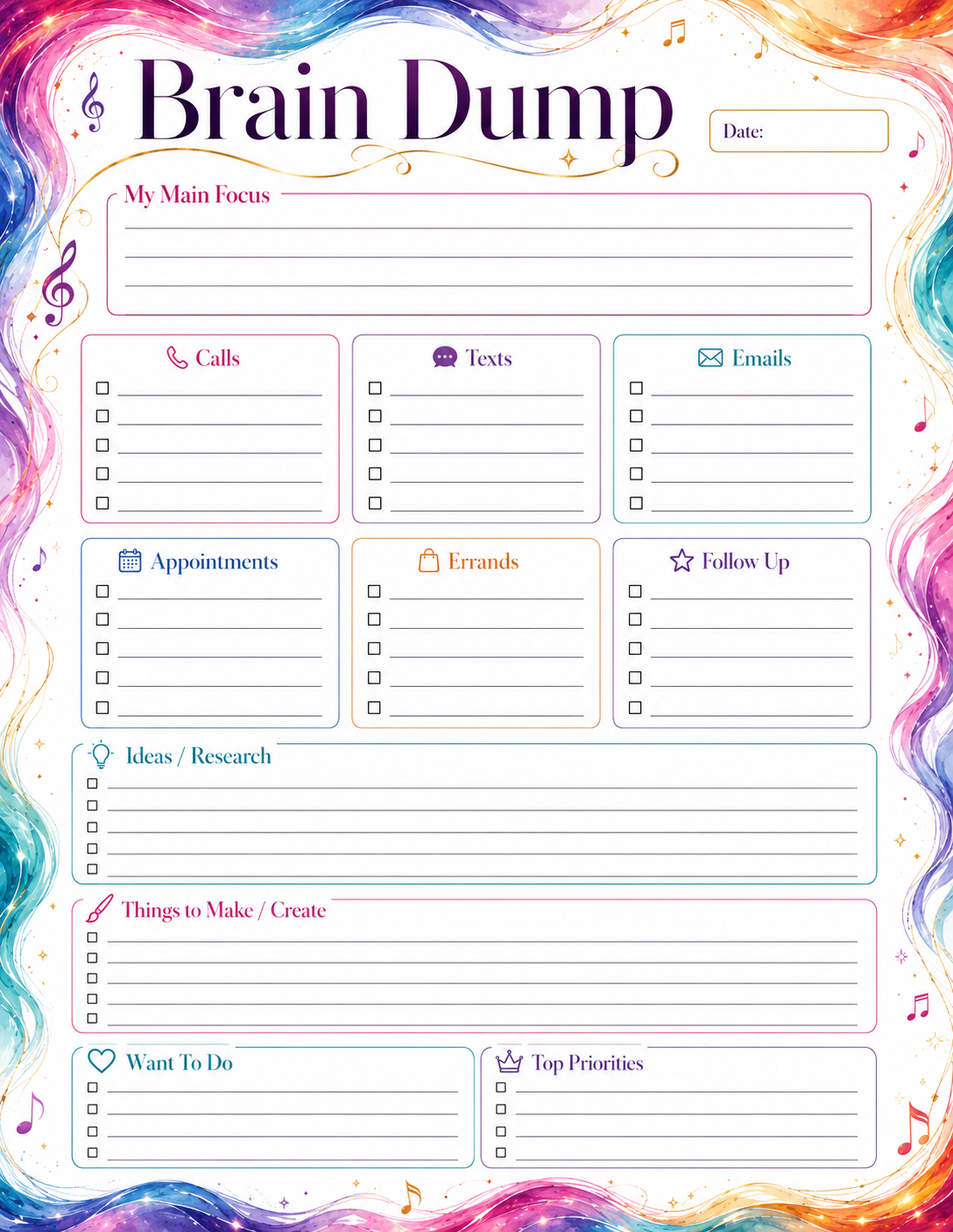 Brain Dump — Rainbow Music (Compact)