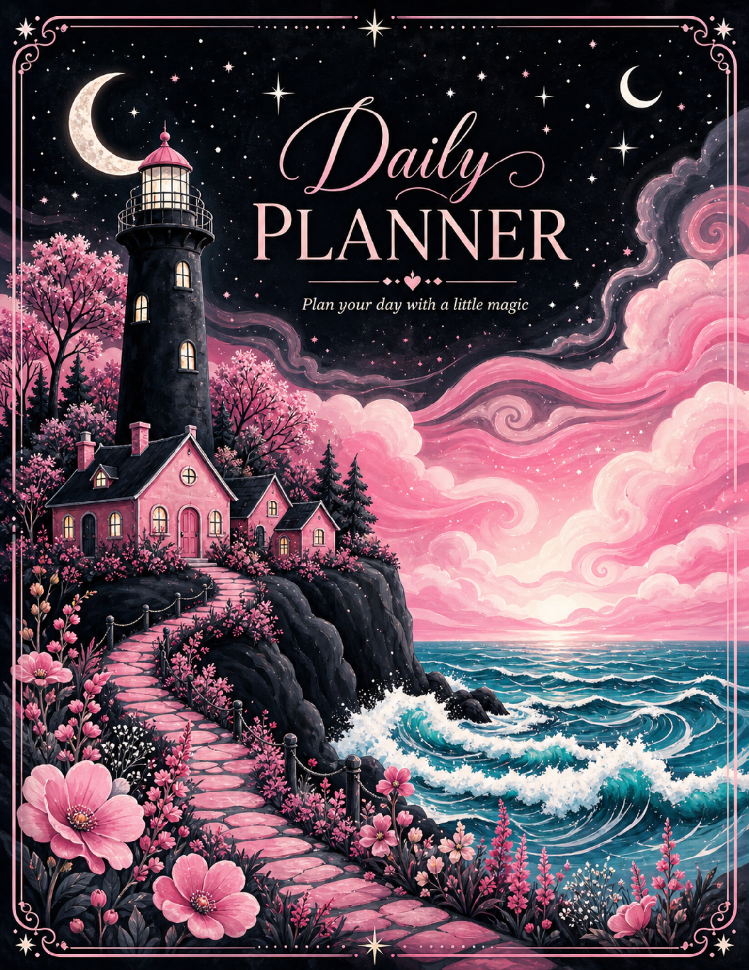 Lighthouse Collection Bundle — Complete Whimsical Coastal Gothic Planner Printable Set