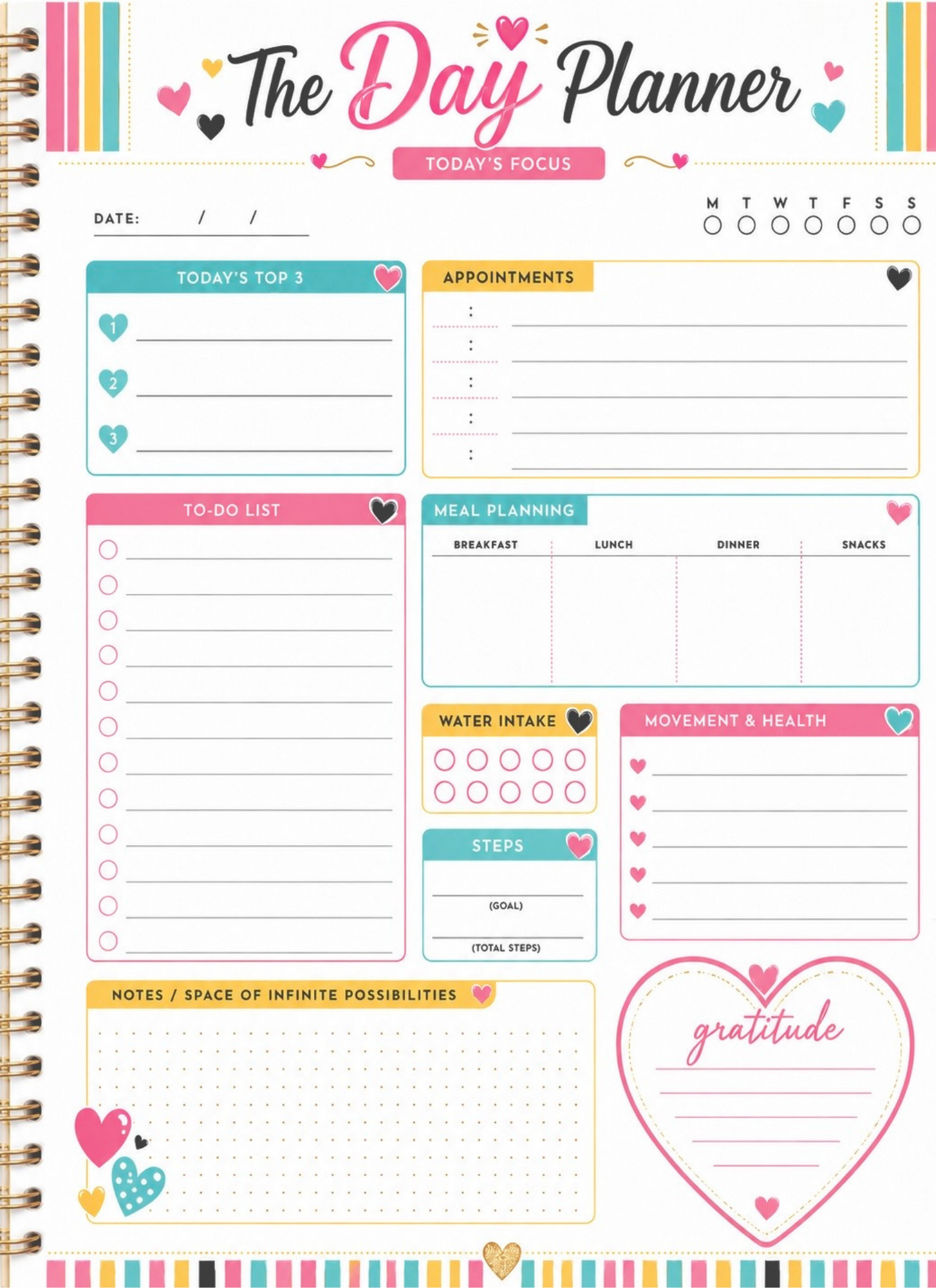 The Day Planner Collection — Printable Planning Pages | Daily, Monthly, Budget & Notes | Instant Download